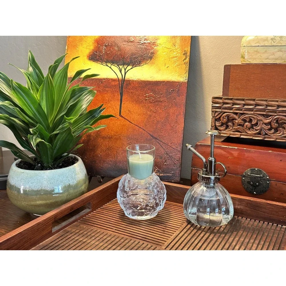 Kosta Boda Clear Glass Votive Candle Holder — Scandinavian 